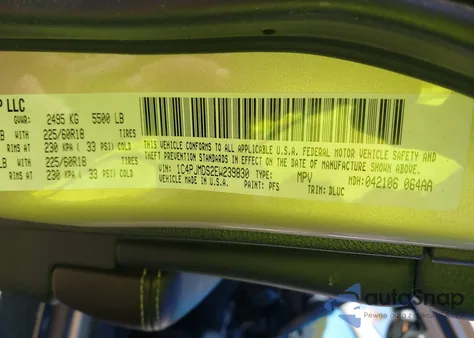 2014 Jeep Cherokee Limited z USA, uszkodzony, nr VIN 1C4PJMDS2EW239830